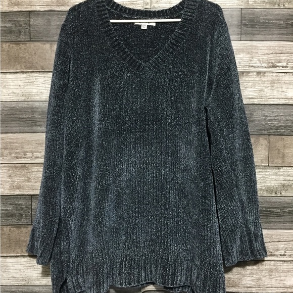 Orvis Classic Collection V Neck Sweater Women’s XXL Blue Gray Casual - Picture 4 of 9